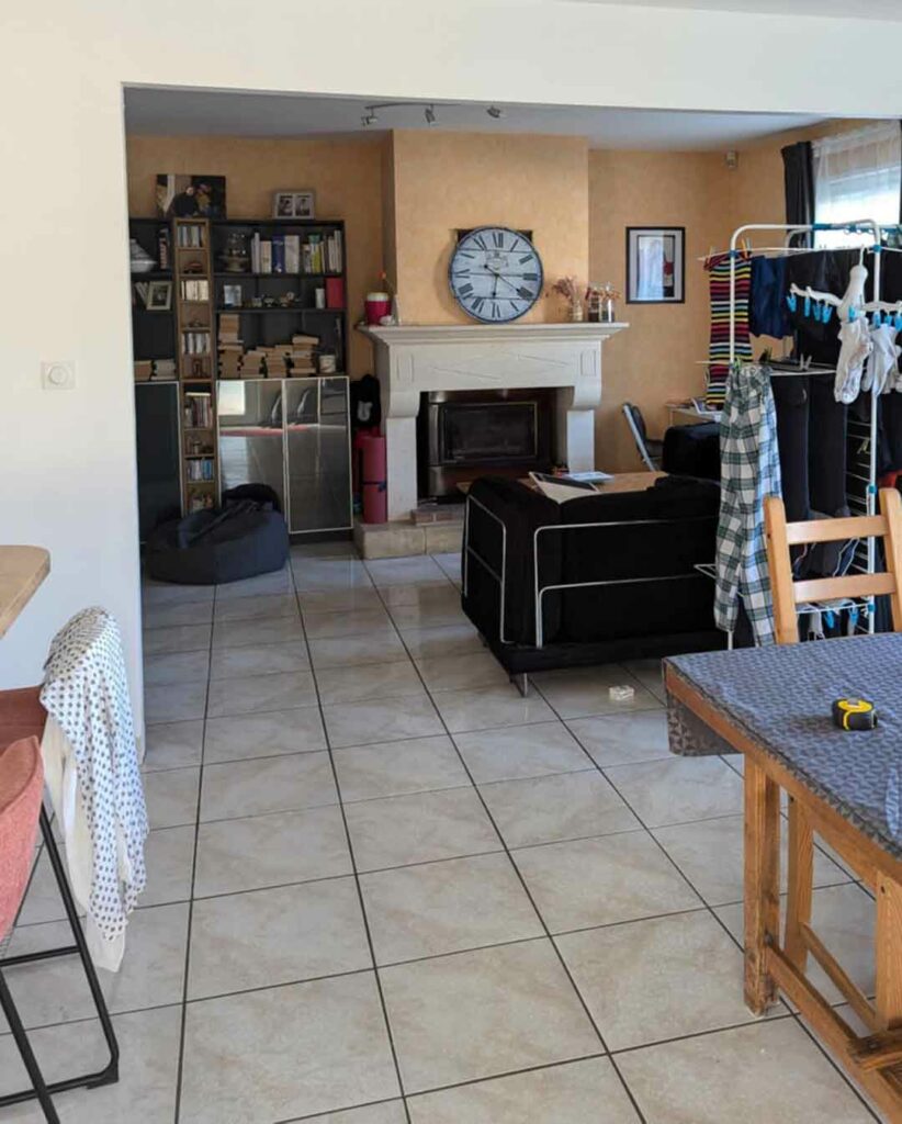 séjour avant rénovation