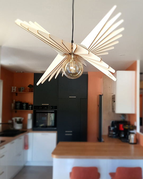 cuisine ouverte terracotta après rénovation