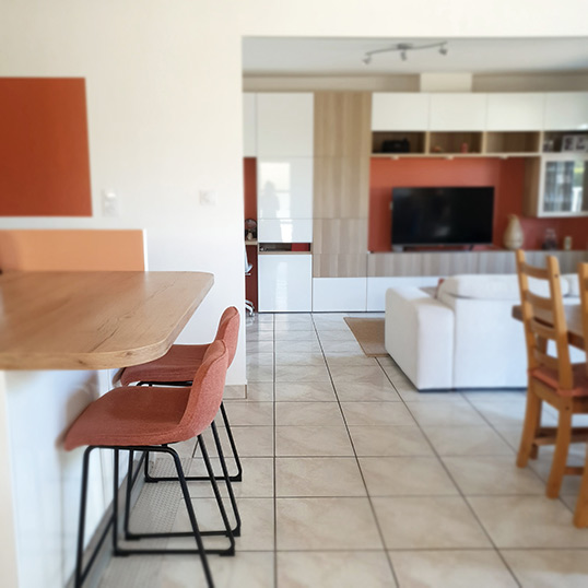 tabouret bar cuisine ouverte salon