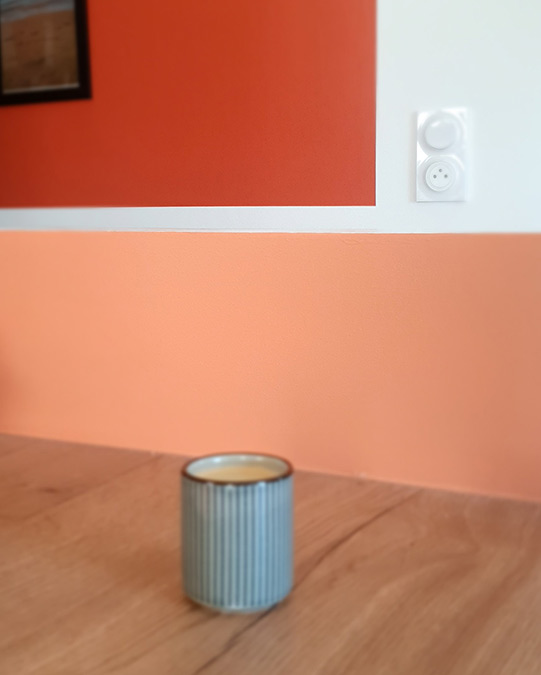 couleur terracotta et pèche